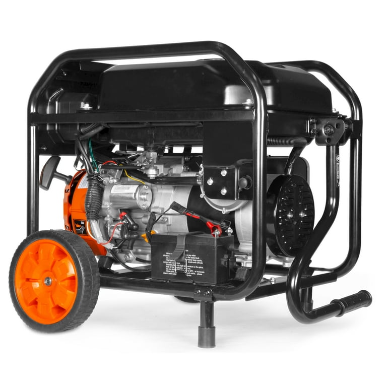 WEN 5,600-Watt Dual Fuel Portable Generator with Wheel Kit