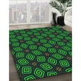 thumbnail image 3 of Ahgly Tapis Rond Lavable en Machine Intérieur Transitionnel Gris Minuit, 4 Pieds Rond, 3 of 7