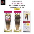 thumbnail image 5 of Ebo Bobbi Boss King Tips Boss Braid Pre-Stretched Ocean Wave Braiding Hair 28" 3X Perfect for Knotless Styles (27 Honey), 5 of 6