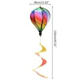 thumbnail image 3 of Hot Air Balloon Wind Spinner Rainbow Pinwheel Windsocks Spiral Windmill for Outdoor Garden Yard Lawn Decoration Gift, 3 of 20
