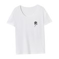 thumbnail image 4 of Camiseta para mujer Ropa deportiva de verano Camiseta con cuello redondo para senderismo en la calle Viaje de compras XL, 4 of 7