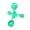 Green, variant on Leadrop Handheld Full Body Massager 4 Legged Pressure Point Deep Tissue Sore Muscles Recovery Physical Therapy Shoulder Arm Neck Back Feet Massage Tool