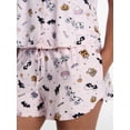 thumbnail image 4 of Halloween Women's Notched Top and Shorts Pajama Set from Way to Celebrate, 2-Piece, Sizes XS-3X, 4 of 5