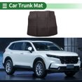 thumbnail image 2 of Tapete de forro de carga Unique Bargains para maletero trasero para Honda CRV 2023-2024 EV XPE Cuero de microfibra Negro Cara plana Patrón de diamante 3D, 2 of 7