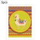 thumbnail image 3 of IMPRESIÓN NACIONAL DE ESTILO ALPACA Material de lona sin enamoramiento Material brillante en color Paquete de imágenes decorativas de 3 Inevent HA011399-00, 3 of 7