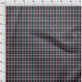 thumbnail image 3 of oneOone Viscose Chiffon Dark Teal Blue Fabric Madras Check Fabric For Sewing Printed Craft Fabric By The Yard 42 Inch Wide, 3 of 4