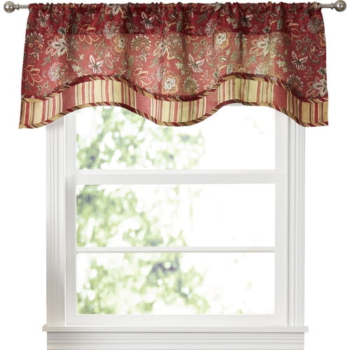 Traditions by Waverly Navarra 52'' Window Valance - Walmart.com