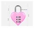 thumbnail image 5 of Aluminum Alloy 3 Digit Combination Password Luggage Code Lock Couple Love Lock Mini Suitcase, 5 of 5