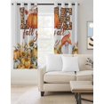 thumbnail image 2 of Yellow Gnomes Pumpkins Blackout Curtains for Bedroom Living Room Darkening Curtains 96 Inches Long Watercolor Country Botanical Window Curtain 2 Panels Set Window Treatment Grommet Drapes 52"x96", 2 of 9