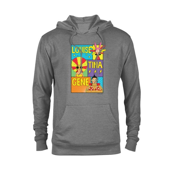 The Bob’s Burgers Movie Louise Tina Gene - Pullover Hoodie for Adults - Customized-Graphite Heather