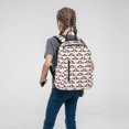 thumbnail image 5 of Honeii Dachshund And Hearts Print Lightweight Backpacks,Carry on Backpack,Durable Backpack for School, Work & Travel, 5 of 7