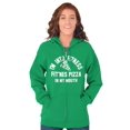 thumbnail image 4 of Fitness This Pizza Foodie Gym Workout Zip Up Hoodie Men's Women's Brisco Brands L, 4 of 6