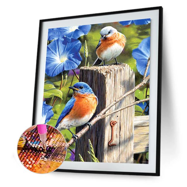 Cuadros Decorativos Diamante de resina de diamante cuadrado de la serie Little Bird (ZQF2349) Tmvgtek embutido en tela