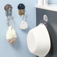 thumbnail image 3 of Le Chat Gris: estante de almacenamiento para lavabo a prueba de pinchazos, estante de almacenamiento para baño, estante para lavabo de baño, estante para lavabo de acero inoxidable montado en la pare, 3 of 5