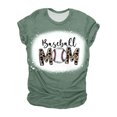 thumbnail image 1 of Mujeres Casual Béisbol Mamá Tie-dyed Impreso Manga corta Cuello redondo Pullover Blusa Camiseta Tops OAVQHLG3B Store lin121212, 1 of 5