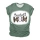 thumbnail image 1 of Mujeres Casual Béisbol Mamá Tie-dyed Impreso Manga corta Cuello redondo Pullover Blusa Camiseta Tops OAVQHLG3B Store lin121212, 1 of 5