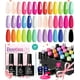 thumbnail image 2 of Set de esmaltes de uñas Beetles Gel, 24 unidades, con capa superior base y brocha, 2 of 7