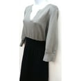 thumbnail image 3 of NY Collection Color blocked Three Quarter Sleeve Sweater Dress Plus Size 1X, 3 of 4