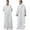 White, variant on iiniim Men's Priest Robe with Gold Trim and Cross Front Zip Stand Collar Long Sleeve for Church Worship White L
