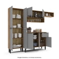 thumbnail image 2 of Cocina Integral Mobi Angola 2.32 m color Gris con café, 2 of 4