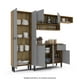 thumbnail image 2 of Cocina Integral Mobi Angola 2.32 m color Gris con café, 2 of 4