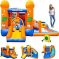 thumbnail image 2 of TLSUNNY Kids Inflatable Bounce House and Water Slide, with Blower, 3-in-1 Kids Bouncy Castle for Backyard / Outdoor Fun, 2 of 7