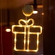 thumbnail image 1 of Luces LED navideñas para decoración de ventanas con ventosa | Diseño de copo de nieve, muñeco de nieve y árbol | Luces navideñas con batería, luz blanca cálida, para interiores de dormitorios |, 1 of 6