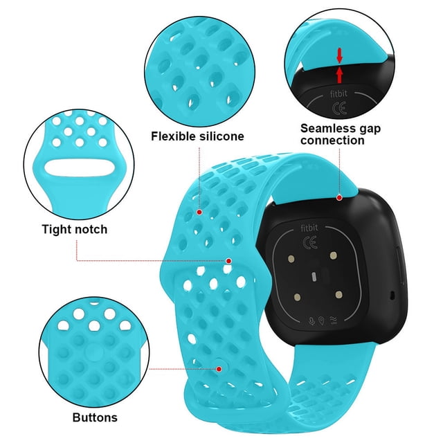 Durable Silicone Sports Smartwatch Band with Sweat Proof Design and Easy Adjustment for Wide Compatibility