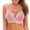 Pink, variant on Gymayou Women Wireless Nursing Bra Front Snap Button Closure Breathable Mesh Maternity Bra Underarm Smoothing Beige L