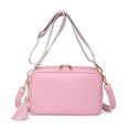 thumbnail image 2 of Fashion Satchels Bag Solid Color Sling Shoulder Purse Square for Shopping Travel, 2 of 6