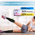 thumbnail image 7 of 6 Pairs Copper Compression Socks for Women & Men Circulation 15-20 mmhg - Better Blood Flow, Swelling, Best Support for Medical, Running, Nursing, 7 of 7
