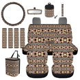 thumbnail image 2 of Garronmavis Aztec Southwest 13 Pack Car Accessories Sets 4 Pieces Car Seat Covers Car Trash Bag Car Dash Accessories Rearview Mirror Cover Steering Wheel Cover Keychain, 2 of 4