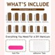 thumbnail image 3 of Elegant Press on Nail White Bows Design French Manicure False Nails For Students Professionals And Homemakers 24Pcs, 3 of 4