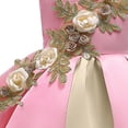 thumbnail image 5 of Xdegoge Flower Girls Dresses for Wedding Sleeveless High-Low Ball Gown with Embroidered Flowers, Elegant Party Formal Dress, 5 of 5