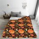 thumbnail image 5 of Balery Autumn Pumpkin Manta de Felpa Suave y Acogedora – Cobija de Franela Aterciopelada para Cama, Lavable y Cálida para Sofá, Mascotas, Transpirable-60"x50", 5 of 7