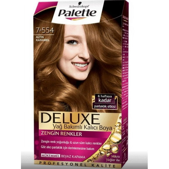 Palette Deluxe 7-554 Teinture pour Cheveux Caramel Doré