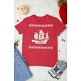 thumbnail image 5 of Old Glory Mens Big Pirate Ship Ugly Christmas Sweater Short Sleeve T Shirt, 5 of 6