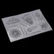 thumbnail image 3 of Cartas de sellos de goma de silicona transparente con patrones de dibujos animados decoración de artesanía de diario Macarena Sellos de silicona de letras, 3 of 8