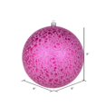 thumbnail image 2 of Vickerman N195870D 8 Po. Fuchsia Crackle Ball Ornement, 2 of 2