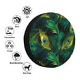 thumbnail image 4 of Naloa Peacock Feathers2 PVC Leather Spare Tire Wheel Cover for Car Truck SUV Camper Trailer Universal Fit many size15 inch, 4 of 6