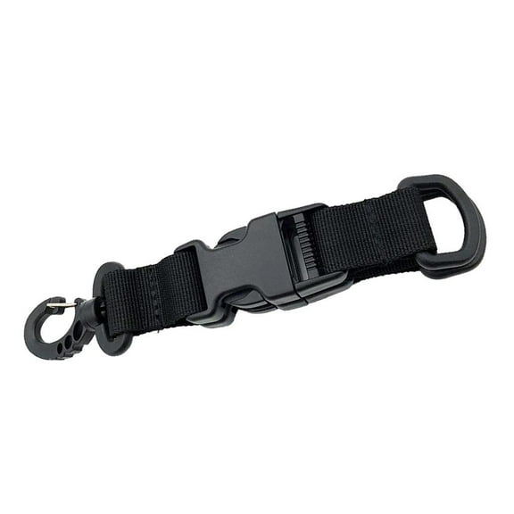 Strap Management Tool, Backpack Accessories, Swivel Carabiner   Nylon Webbing   Quick Release Buckle   Double Keychain Belt Clip