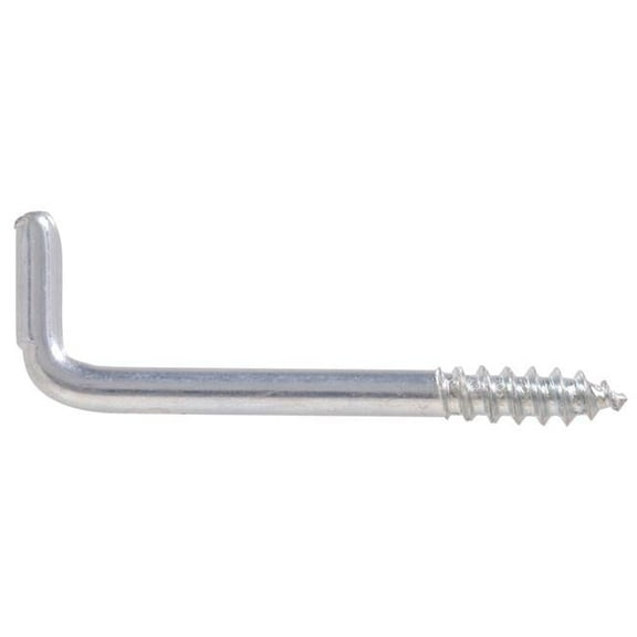 .135 X 1-13/16" Zinc-Plated Square Bend Hook Hillman Hook and Eye 851858