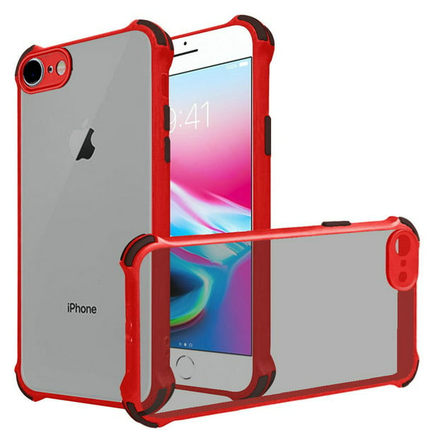 Menselijk ras ruw keuken For Apple iPhone 8/7/SE 2 Case, Modern Raised Bumper Colorful Shockproof  Fused with Camera Protection (not lens) Phone Case Cover (Red) - Walmart.com