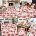 thumbnail image 5 of Large Area Rugs for Living Room Bedroom, Spring Flowers 6'x9' Rug Washable Carpet Runner Indoor Outdoor, Farmhouse Chinese Pink White Floral Non Slip Floor Mats Rug for Kitchen, Playroom, 5 of 8