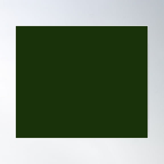 Deep Forest Green Poster Wall Art, Modern Wall Decor For Living Room Bedroom, 16x16 UNFRAMED