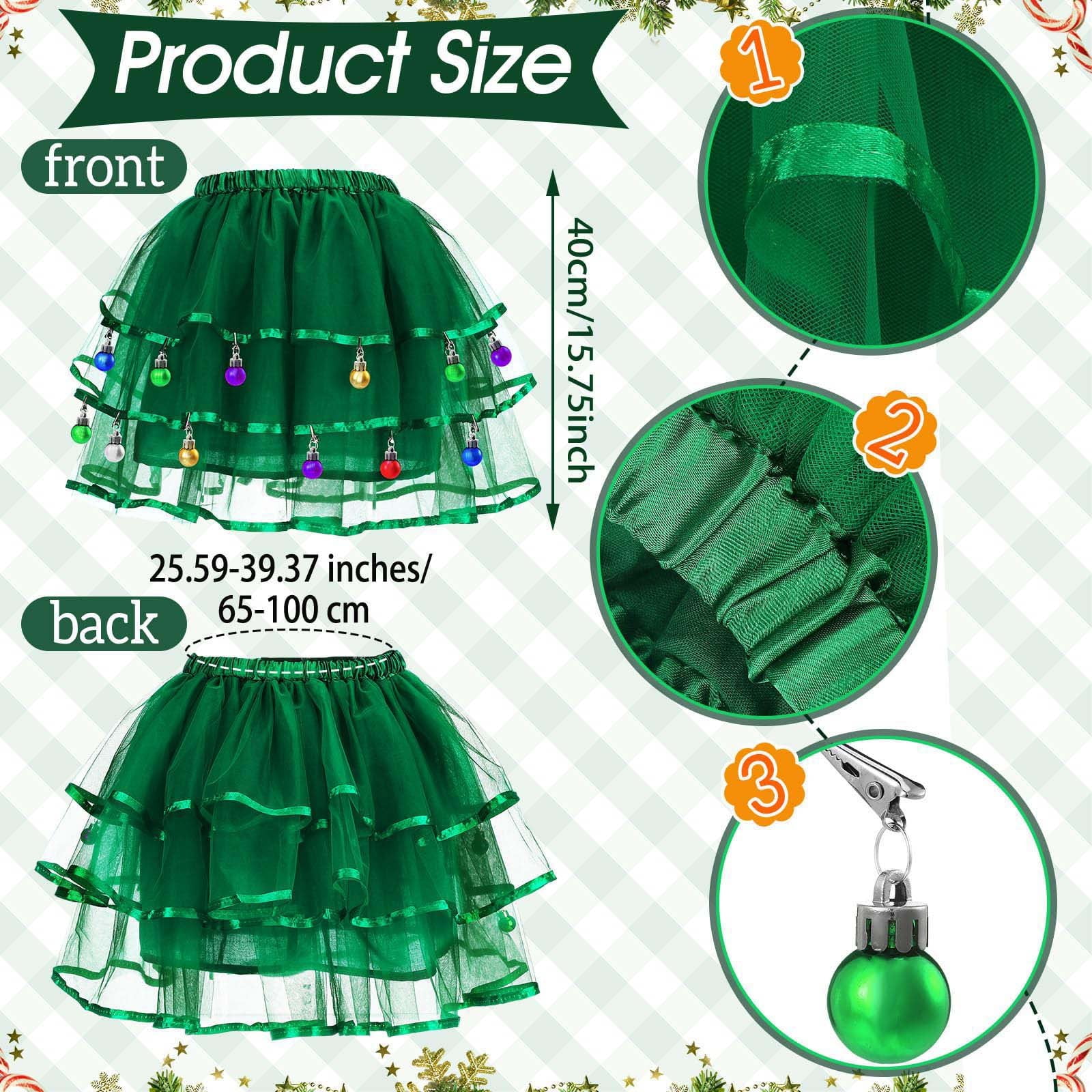 Shadoumai Christmas Tree Dress Women, Christmas Outfits For Women, Xmas Tree Dress, Fun Party Clothes for Woman