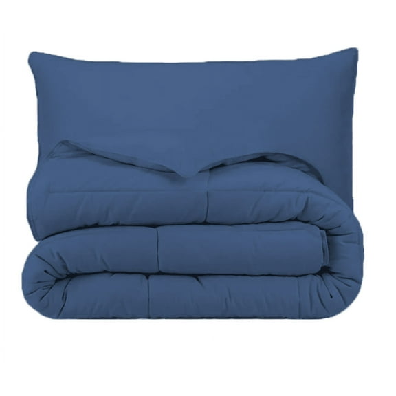 Pillowtex® Essential Bedding Package All Season Comforter with Matching Pillows King Size Navy