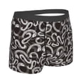 thumbnail image 2 of KLL Hand Drawn Snake Men's Cotton Boxer Briefs Underwear-Small, 2 of 8