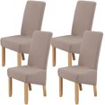 thumbnail image 1 of 2pcs Washable Printed Fabric Chair Covers For Restaurant Hotel Banquet (cyan), 1 of 5