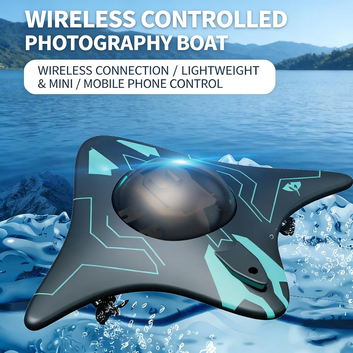 Underwater Drone with Camera, Bionic Design, Submarine Water Photography Device Remote App Control,WiFi Wireless Connectivity, Real-Time Image Transmission for Exploration Pools & Lakes